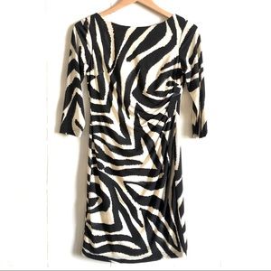 Eliza J Ivory & Black Dress